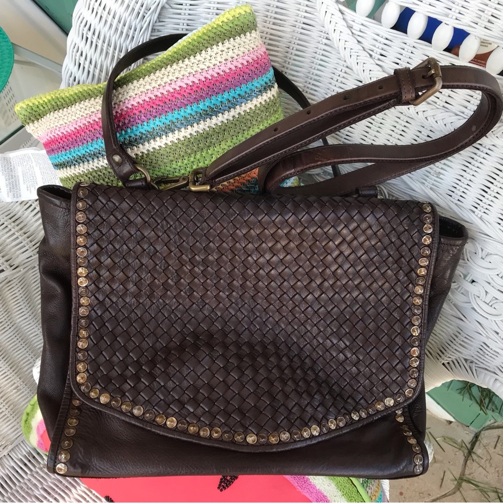 Leather and Studs Platania Purse!